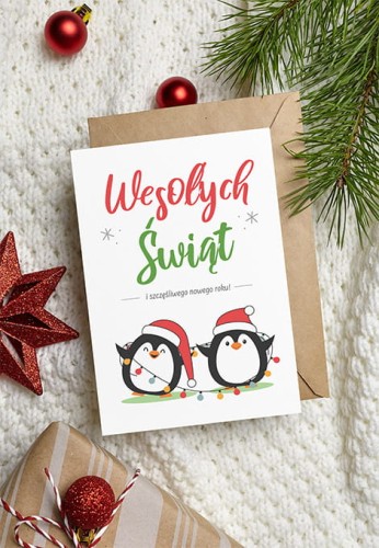 Kartka świąteczna A6 pingwiny na święta.jpg