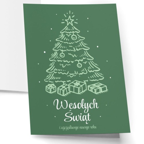 Kartka składana świąteczna choinka 02 Wesołych Świąt z życzeniami kartka A6 A5.jpg