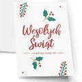 Kartka składana świąteczna napis 03 Wesołych Świąt z życzeniami kartka A6 A5.jpg