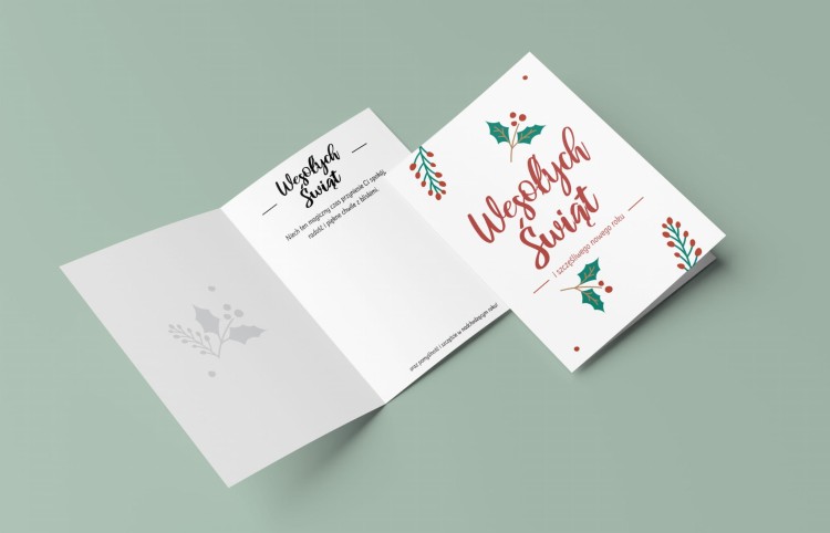 Kartka składana 03 napis Wesołych Świąt z życzeniami kartka A6 A5.jpg