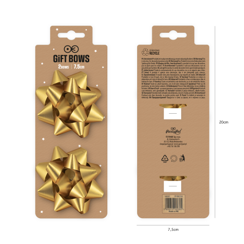 Kokarda świąteczna prezentowa kokarda na paczki złota.png