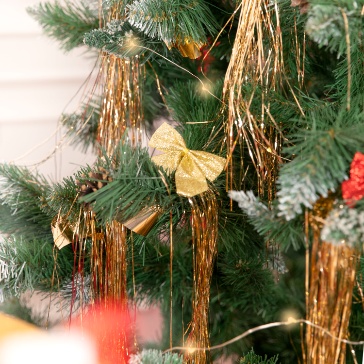 Kokardy świąteczne dekoracyjne złote.png