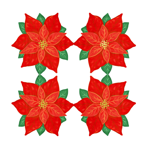 Serwetki ozdobne Gwiazda Betlejemska dekoracyjne świąteczne.png