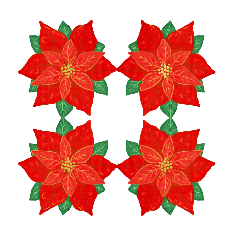 Serwetki ozdobne Gwiazda Betlejemska dekoracyjne świąteczne.png