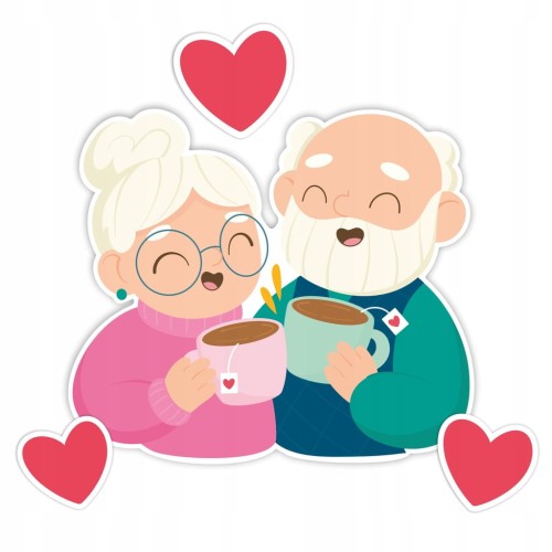 Dekoracja na dzień babci i dziadka - Herbatka XL