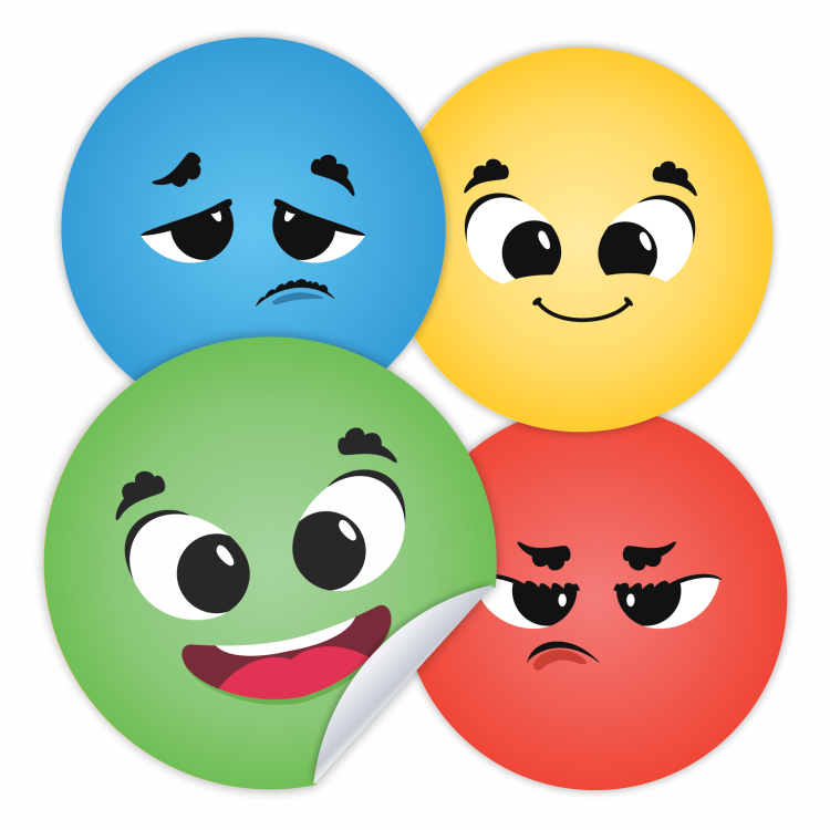 Naklejki motywacyjne szkolne 3cm nastroje zestaw 48 naklejek buzie dla dzieci.png