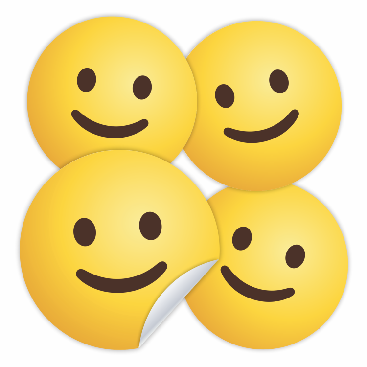 Naklejki motywacyjne szkolne UŚMIECH pozytywny 3cm zestaw 48 naklejek dla dzieci.png