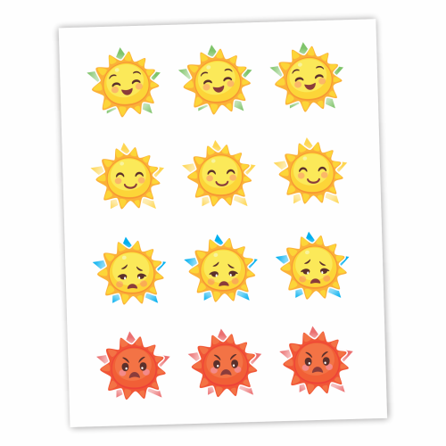 Naklejki szkolne 3cm szkolne nastroje SŁONKA zestaw 48 naklejek buzie motywacyjne dla dzieci.png