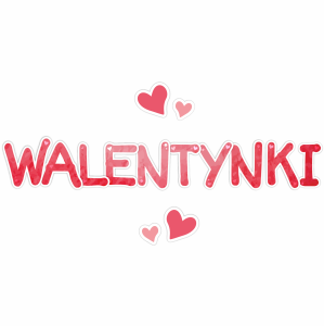 Dekoracja Walentynkowa - Walentynki Napis 
