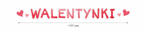Walentynki dekoracja wycinana napis serca dekoracyjne.png