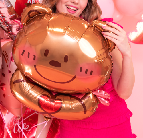 Ozdoba duży balon na walentynki prezent dla niej dla niego duży miś serduszko.png