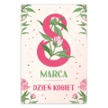 Dzień kobiet kartka okolicznościowa na życzenia na dzień kobiet 8 marca