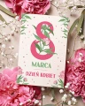 Dzień kobiet Kartka Okolicznościowa na dzień kobiet 8 marca