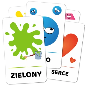 Karty Edukacyjne - Kolory, Figury i Kształty - obrazkowe dla dzieci 30 kart 