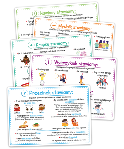 Plansze interpunkcja nauka interpunkcji dla dzieci zasady pisowni a4.png