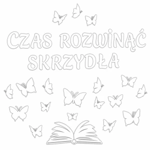 Dekoracja Szkolna - Czas Rozwinąć Skrzydła - XL Ozdoba Szkolna na Zakończenie  