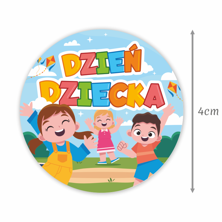 Naklejka szkolna na dzień dziecka wesołe dzieci i napis naklejki na dzień dziecka.png
