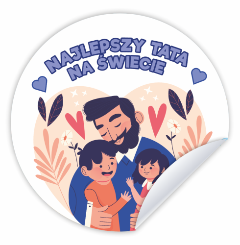 Najlepszy tata na świecie naklejki na dzień taty.png