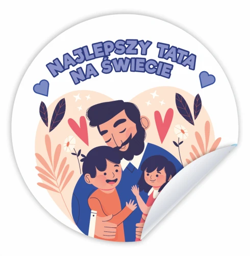 Najlepszy tata na świecie naklejki na dzień taty.png