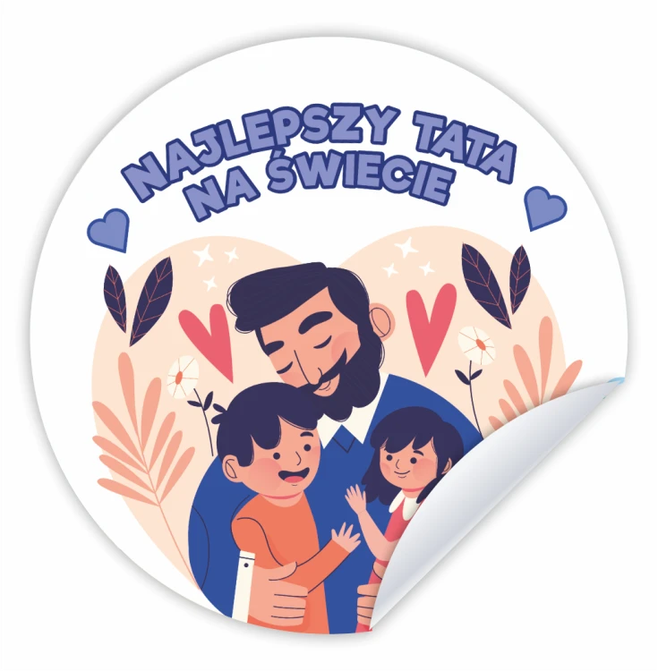 Najlepszy tata na świecie naklejki na dzień taty.png