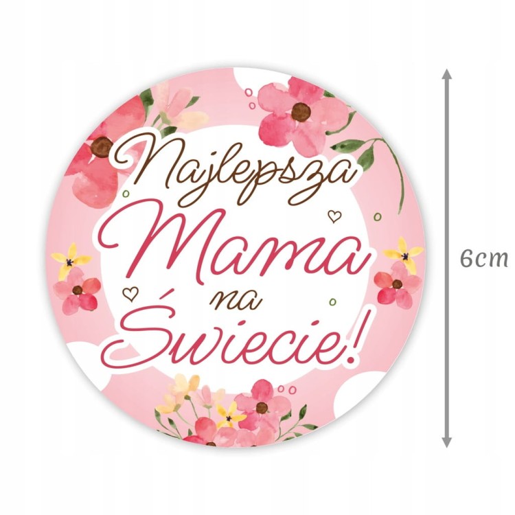 Naklejki na Dzień Mamy - upominek dla mamy od dziecka