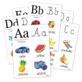 Plansze - ALFABET - zestaw edukacyjnych plansz z literkami (A5, 23 kart)