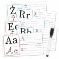 Pomoce edukacyjne - ALFABET - kaligrafia nauka pisania 32 literek + marker