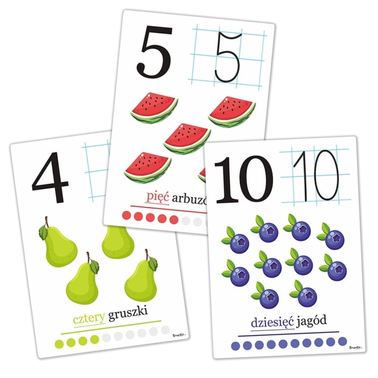 Cyfry dla przedszkolaka 0-10 - plansze edukacyjne przedszkole