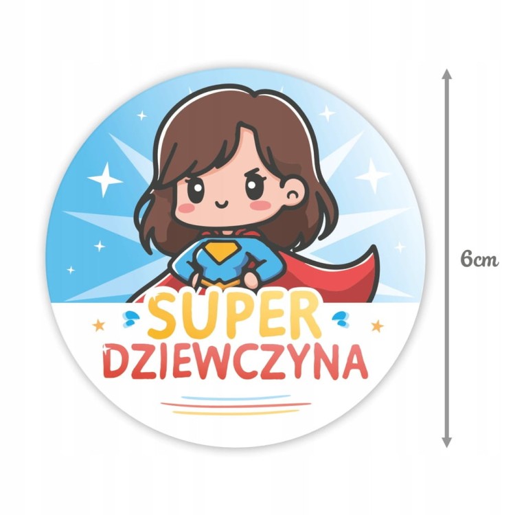 Kolorowe naklejki dla dziewczyny - upominek na Dzień Kobiet