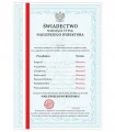 Świadectwo dla Dyrektora Szkoły A4 - dyplom z paskiem, prezent na Dzień Nauczyciela