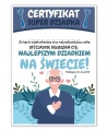 Dyplom dla dziadka A4 z napisem Super Dziadek kolorowa grafika