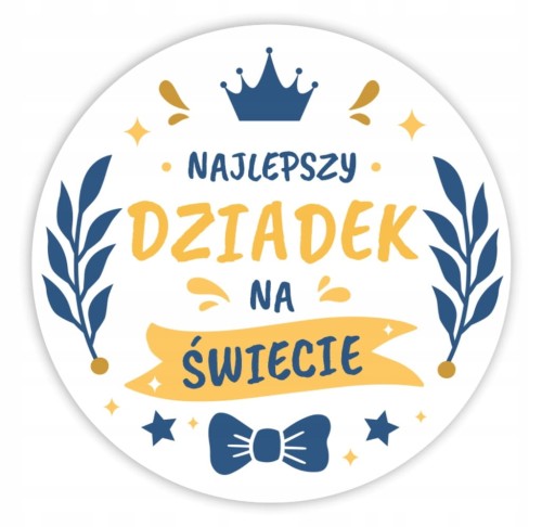 Zestaw naklejek na Dzień Dziadka matowy papier samoprzylepny