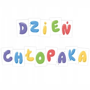 Litery na Dzień Chłopaka - Litery Dekoracyjne - Dekoracja A5