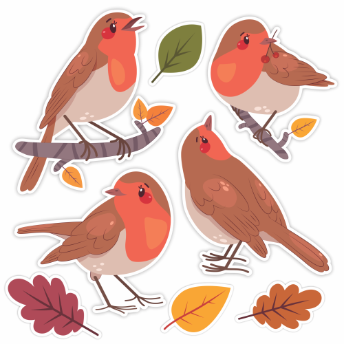 Ptaszki jesienne dekoracja duża ptaszki na jesień gazetka szkolna.png