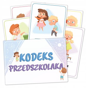 Plansze Edukacyjne Kodeks Przedszkolaka nauka zasad w Przedszkolu A5 17 szt