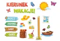Ozdoba szkolna Kierunek Wakacje - słońce i elementy wakacyjne na klasę