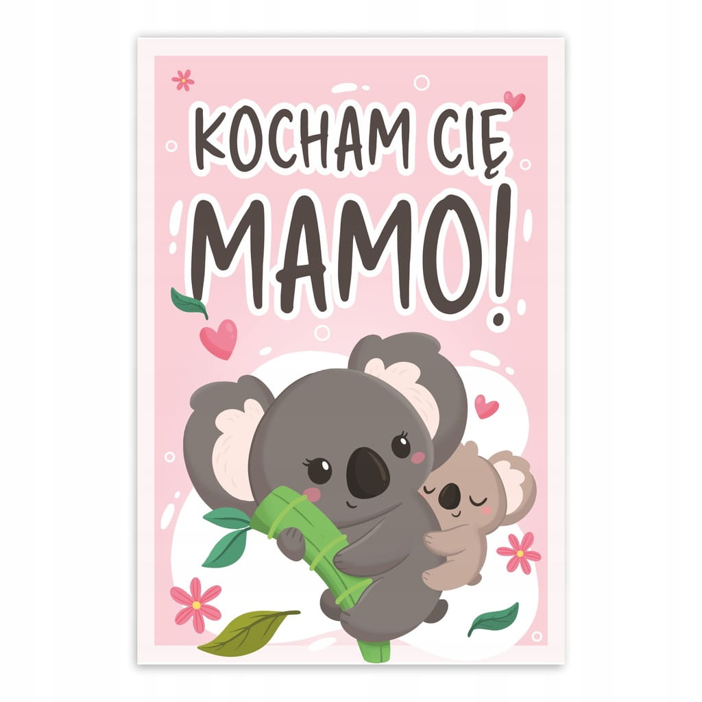 Kartka na Dzień Mamy Kocham Cię Mamo A6